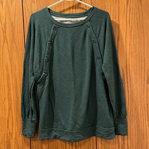Gap Maternity sweatshirt with snaps for nursing. Like new!